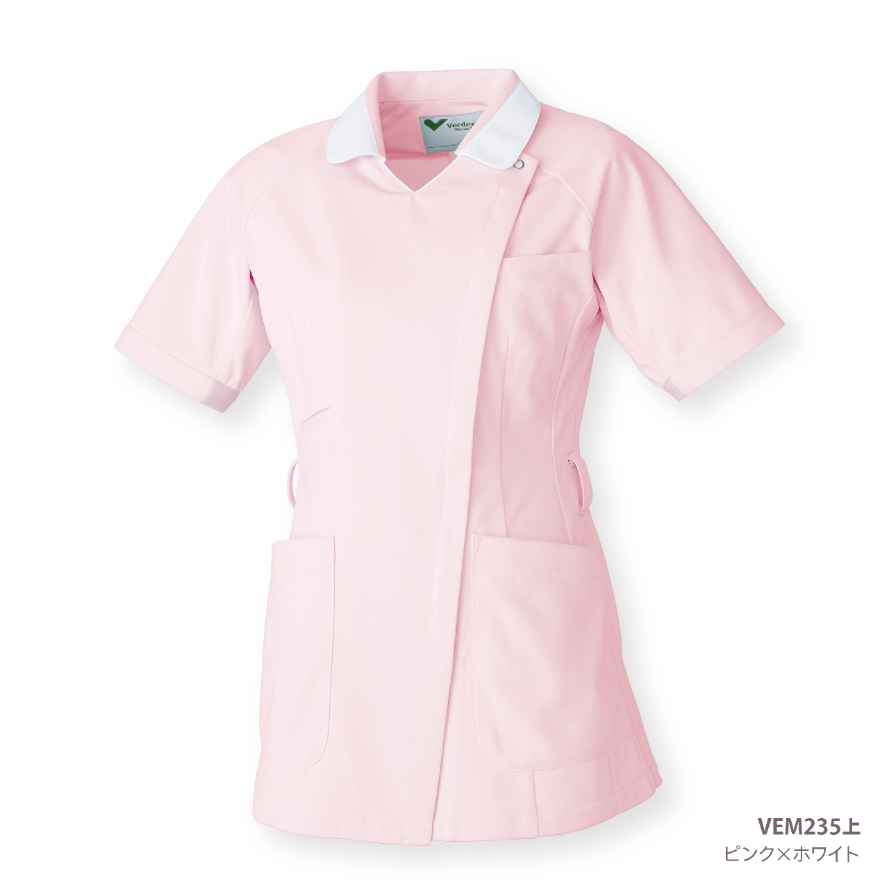 VEM235 上 ピンク×ホワイト